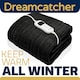 image 7 of Dreamcatcher Black Soft Microfleece Electric Blanket Heated Throw 160x120cm Black