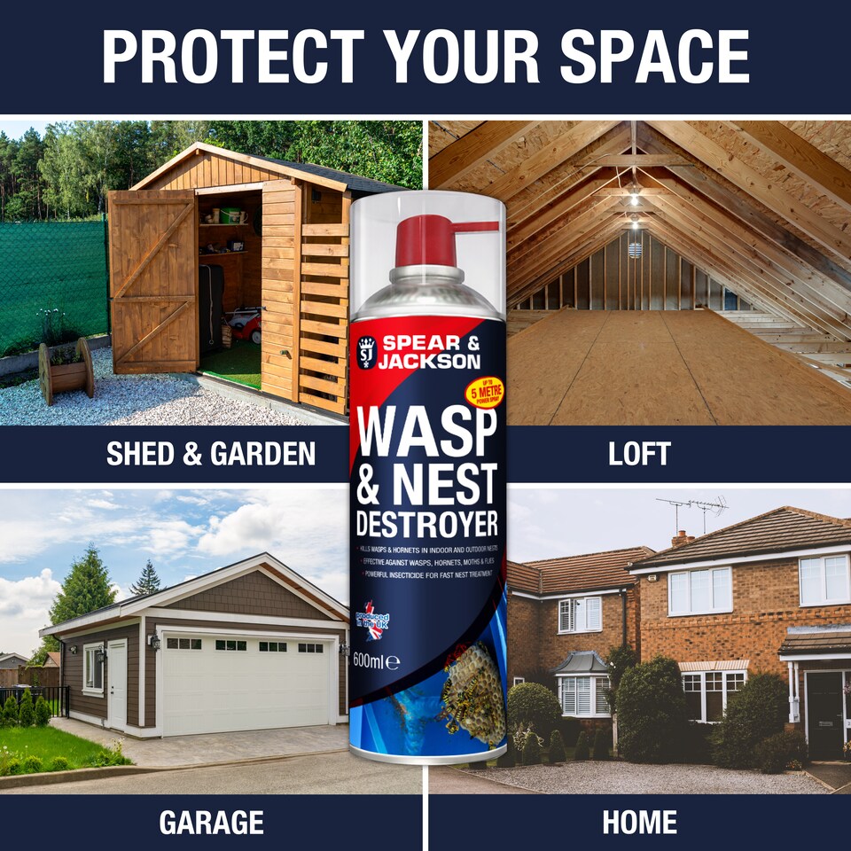 image 1 of Spear & Jackson Wasp & Nest Destroyer 600ml