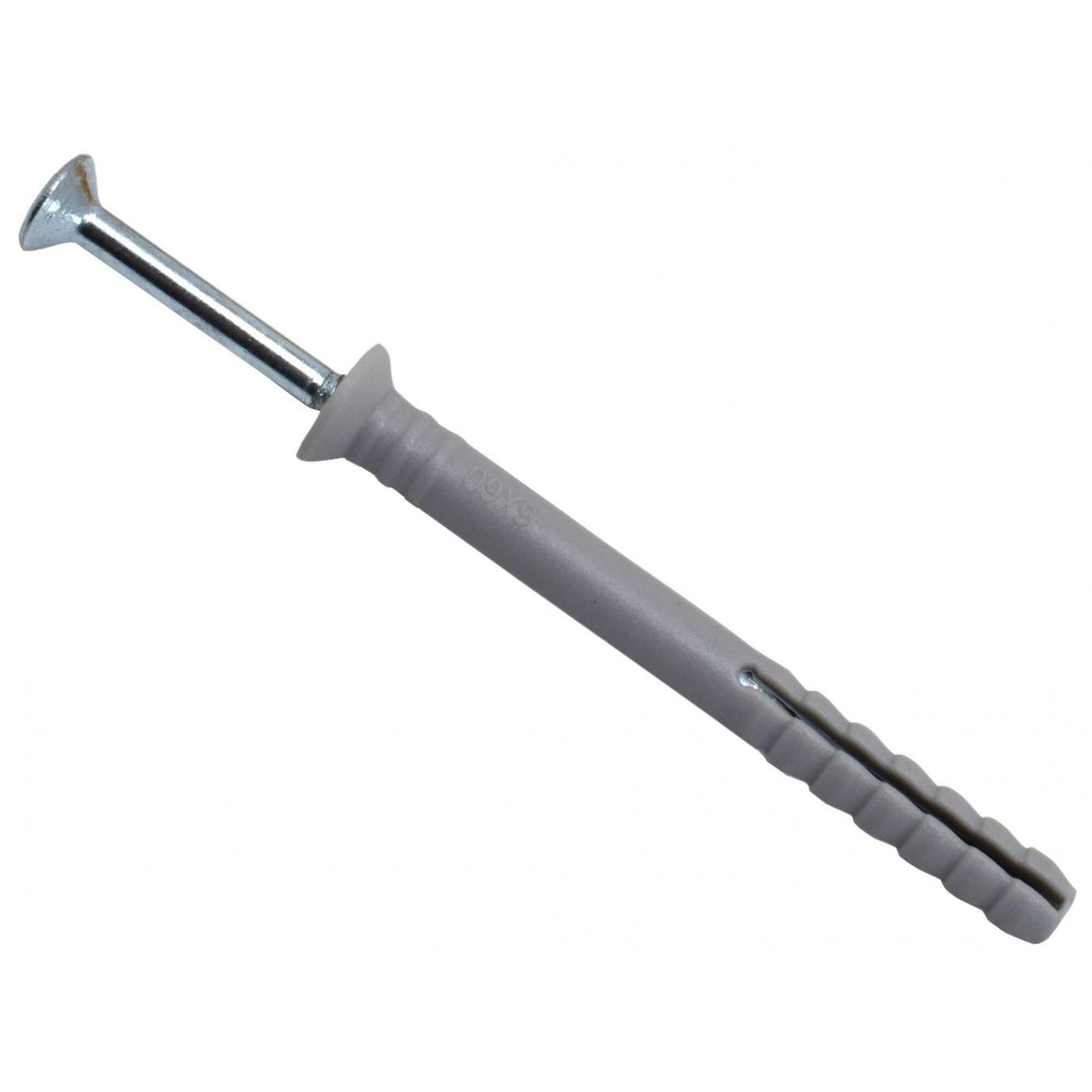 Masonmate Nylon Hammer-in Fixing - Multi Colour - 6 x 60mm (100)