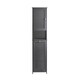 image 1 of SoBuy BZR124-DG,Tall Bathroom Storage Cabinet with Laundry Basket | Grey | Grey | 1