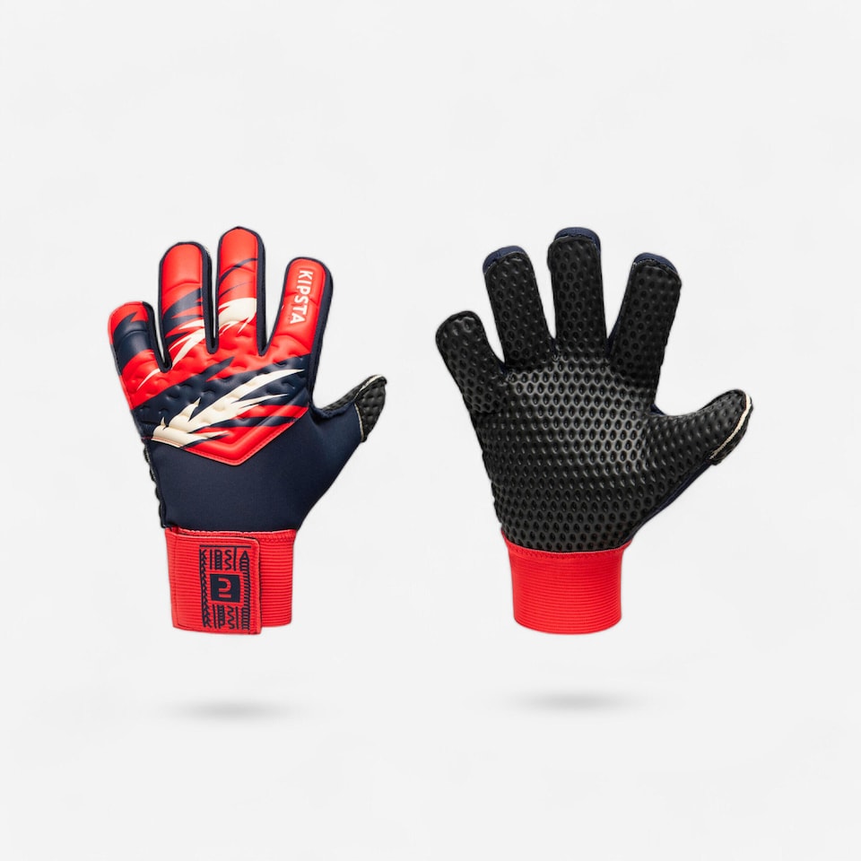 image 1 of Decathlon Kids' Football Goalkeeper Gloves 100 Superesist
