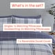 image 6 of Harris Check Polyester Duvet Cover Set with Pillowcase | Blue | Single | 1