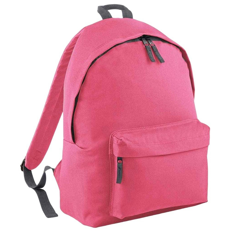Bagbase Original Plain Backpack - True Pink/Graphite - One Size
