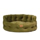 image 1 of Joules Khaki Chesterfield Luxury Dog Bed - Small Green | One Size