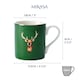 image 6 of Mikasa Stag Print Porcelain Mug, 280ml | Green