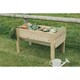 image 2 of Multi Pack of 3 - Raised Veg Trug Garden Planter - Scandinavian Redwood - L52 x W100 x H60 cm - Minimal Assembly Required Brown