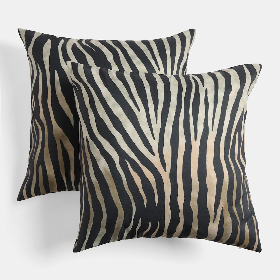 image 1 of OHS 2 x Animal Print Garden Cushion Covers Outdoor Water Resistant