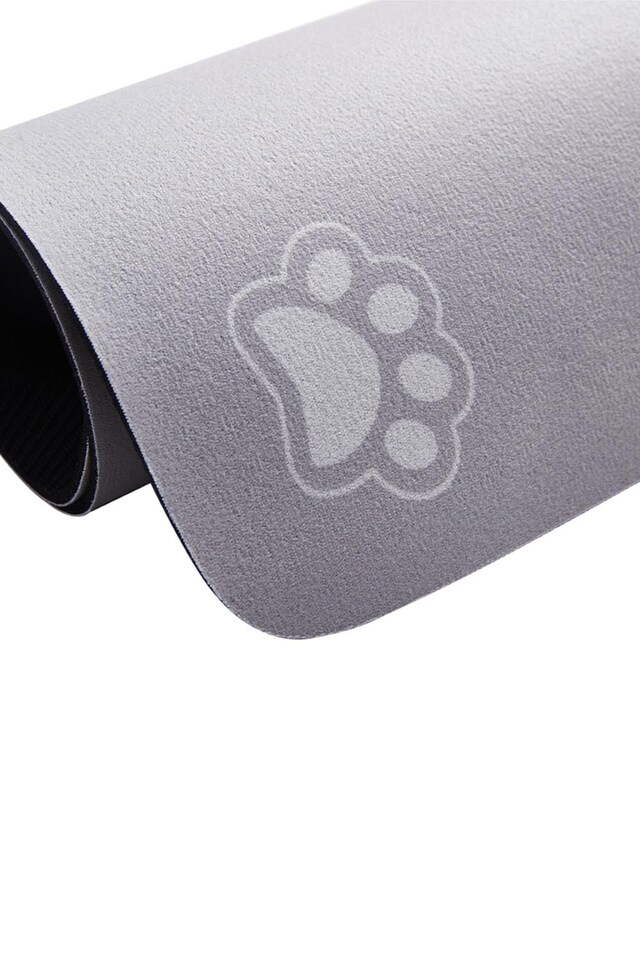 image 1 of Living and Home Antislip Diatom Mud Pet Feeding Mat | Multi | Light Grey