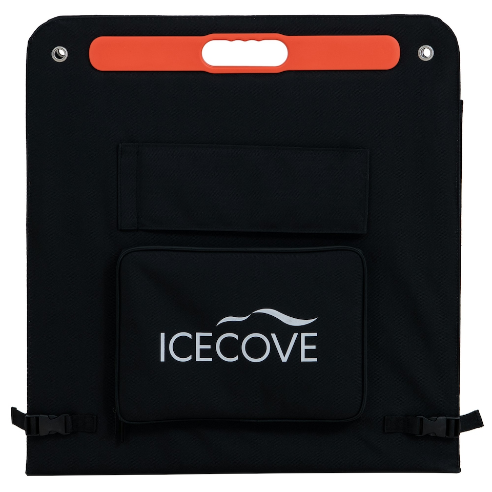 image 1 of Sunjoy Portable Solar Panel, 226W, Folding Design for IceCove Air Conditioner Black