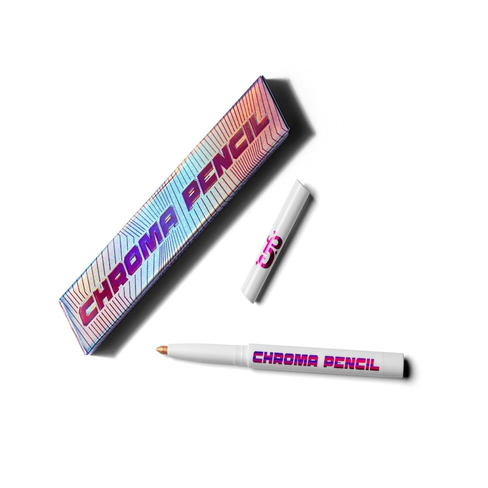image 1 of Inversion Chroma Pencil - Duochrome Pencil - Glisten Cosmetics Silver