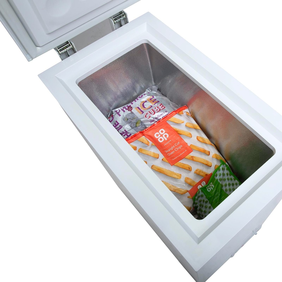 image 1 of SIA CHF60W 36cm White Freestanding Slimline Chest Freezer, White