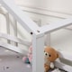 image 5 of Teddy Kids Childrens White Wooden House Treehouse Single Bed Frame (Single) | White | White | Single