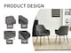 image 5 of SONARA Dining Chair Set of 2, Water-Repellent Plush Chenille Upholstered for Dining Room | Black