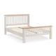 image 3 of Elephant Grey Lacquer Two Tone Bed Frame - Double 4'6" (135cm)