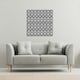 image 2 of Geometric Line Pattern (Canvas Print) 90 x 90 x 4cm