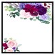 image 2 of Pink & purple roses (Picture Frame) Brown | M