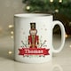 image 3 of Personalised Christmas Nutcracker Mug White