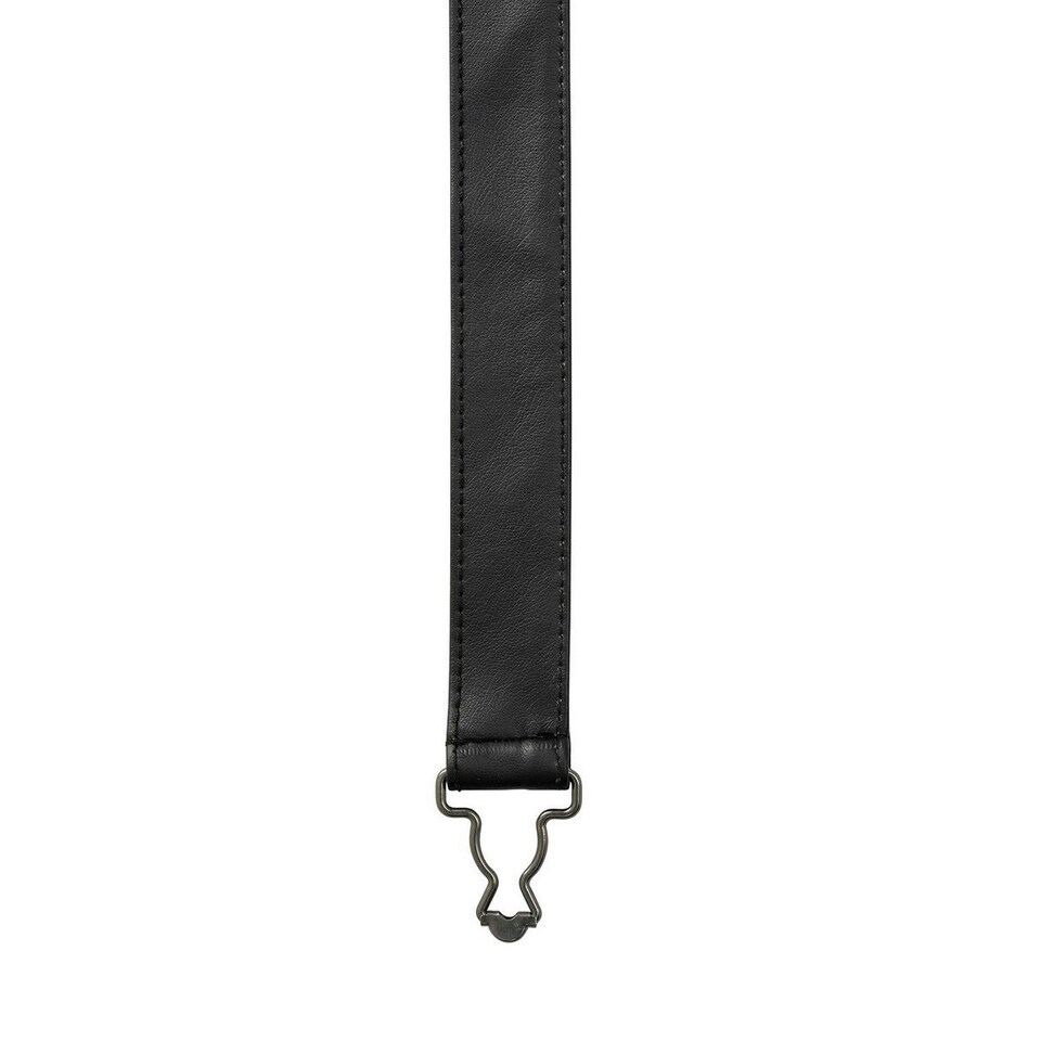image 1 of Premier Unisex Adult Faux Leather Cross Back Apron Straps - Black - One Size