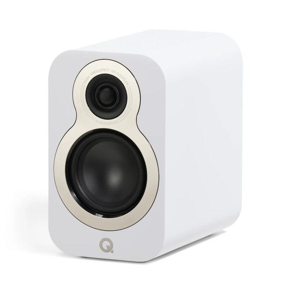 image 1 of Q Acoustics 3010c Bookshelf Speakers - White