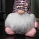 image 5 of 46cm Plush Christmas Bearded Gonk with Pink & Silver Sequined Hat Christmas Decoration