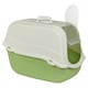 image 2 of Extra Large Enclosed Cat Litter Tray Filter Box Hooded Large Scoop Toilet Potty | Green | 1