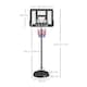 image 5 of SPORTNOW 1.7-2.3m Basketball Hoop and Stand w/ Weighted Base, Wheels - Black
