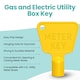 image 3 of Triangle Utility Key, Gas & Electric Meter Key with Triangular Socket - 2pcs
