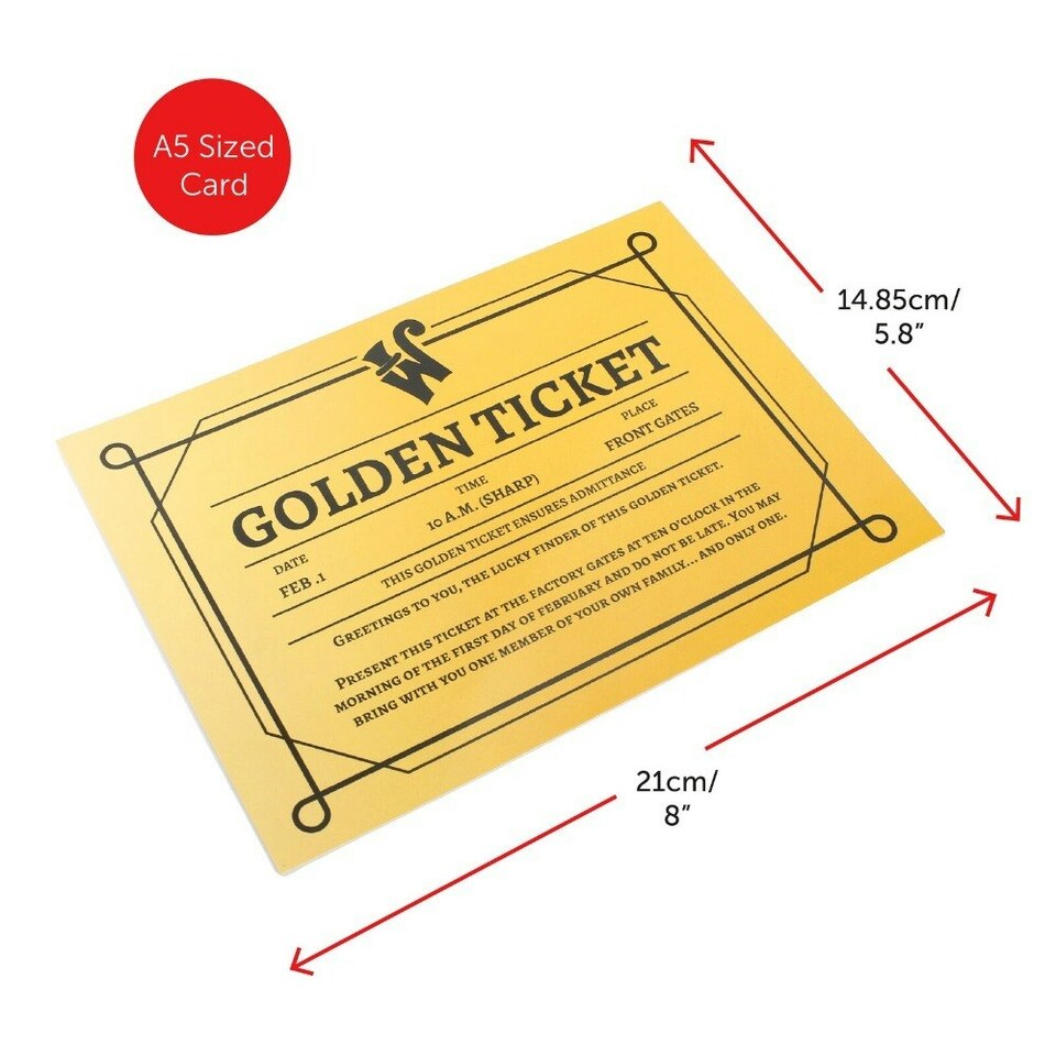 image 1 of Spoilt Golden Ticket Winner Costume, Dress, Ticket & Squirrel | Red | XL