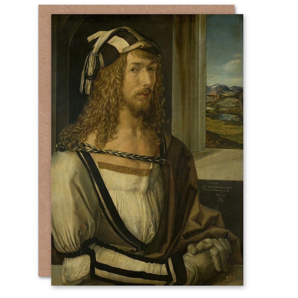 image 1 of Albrecht Durer Art Card Self Portrait at the Age of Twenty Six