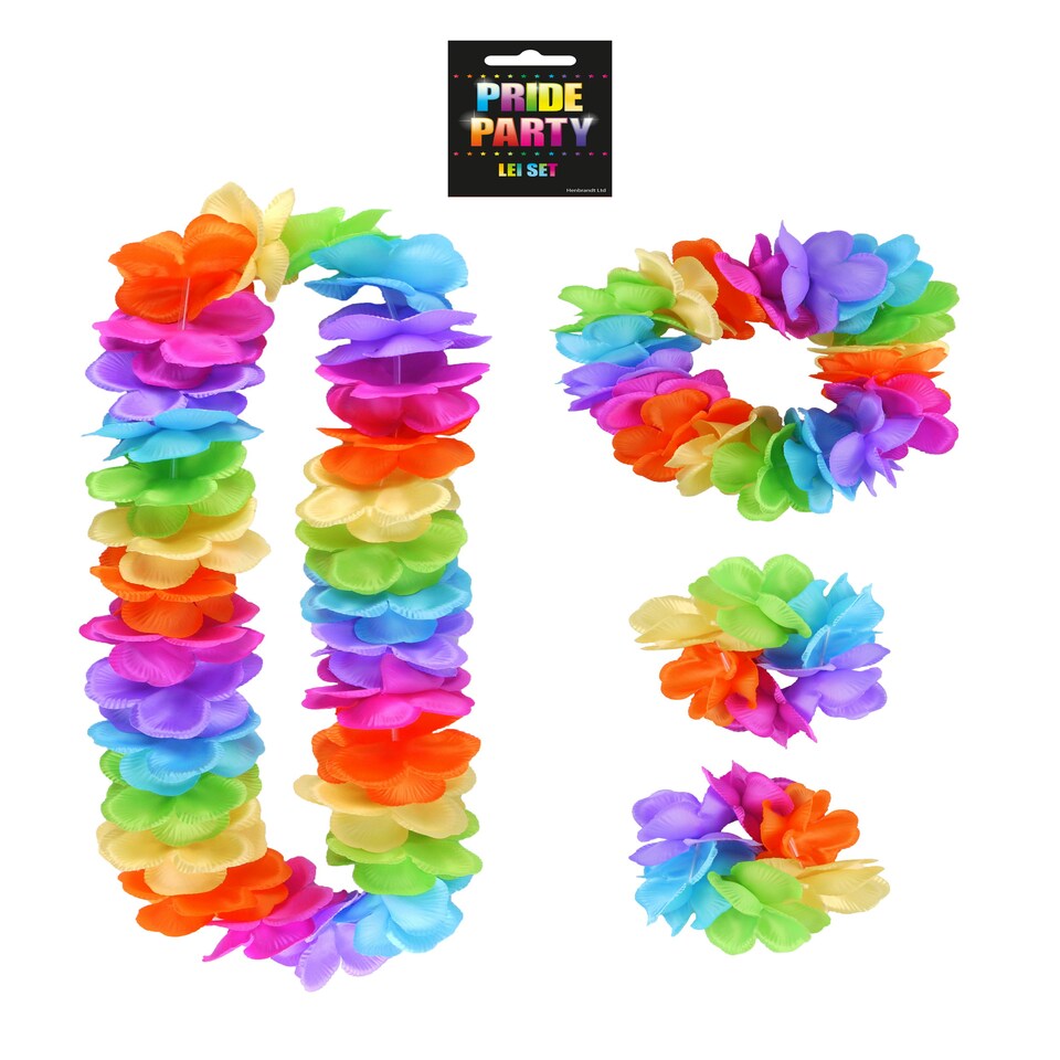 image 1 of Pack of 4 Pieces Hula Lei Pride Set