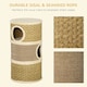 image 5 of PawHut Cat Scratching Barrel Pet Furniture Sisal Plushfor Indoor Cats, Khaki
