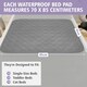image 4 of Potty Training Bed Pads for Waterproof Protection - Bed Protector For Bed Wetting Toddlers & Children, Absolute Lifesaver for Your Mattress, 70x85 cm Grey | 2 pack | Small Single