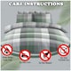 image 3 of VELVETIO Dartmouth Check Complete Duvet Cover Set with Fitted Sheet Soft Polycotton Bedding Sets Multi | Double
