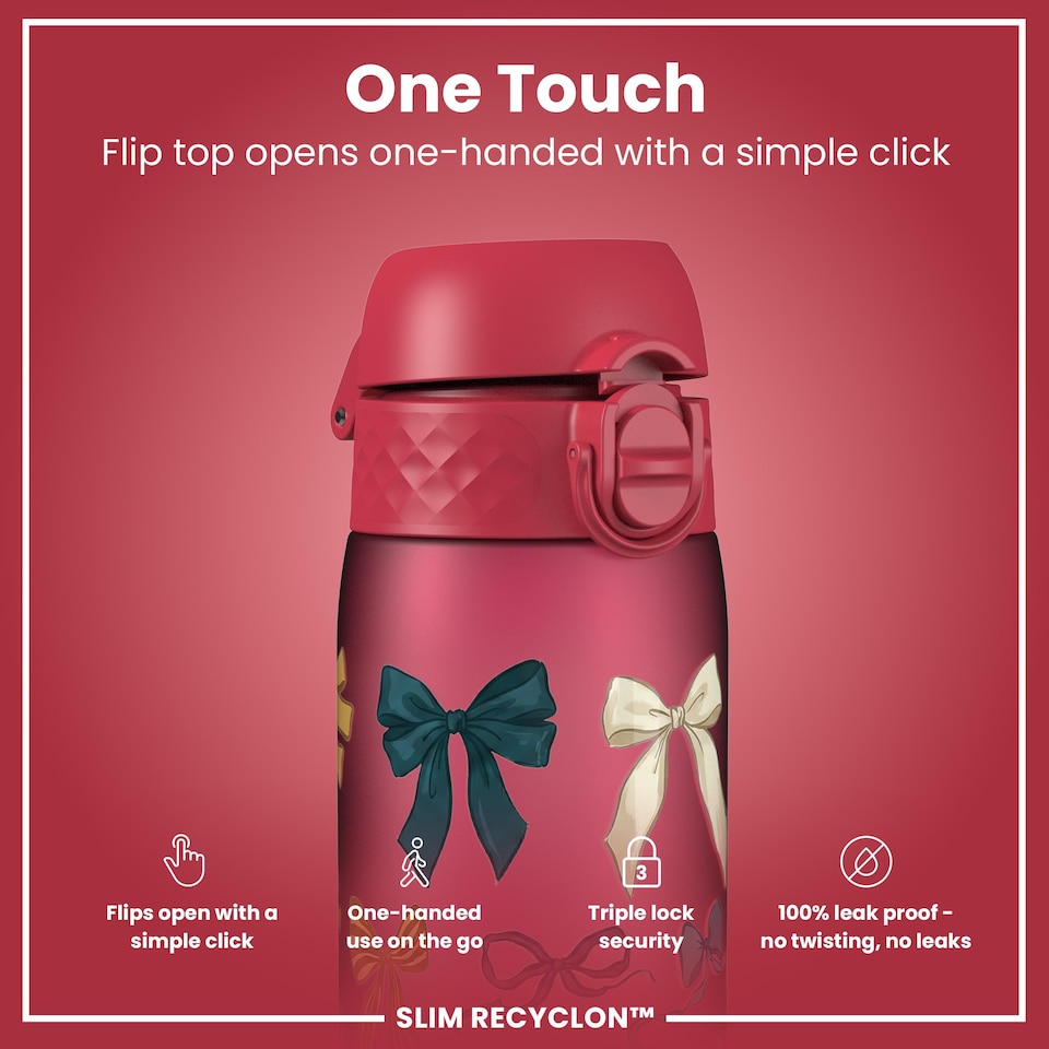 image 1 of Leak Proof Slim Water Bottle, BPA Free, 500ml (18oz)