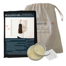 Easyblinds easynight premium blackout blind, black, complete blackout, self-adhesive attachments, cut to size/shape up to 100x135cm | Black | Black | Not provided | 1