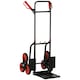 image 6 of DURHAND Trolley Hand Trucks 6-Wheels Foldable Load Cart Steel, Red