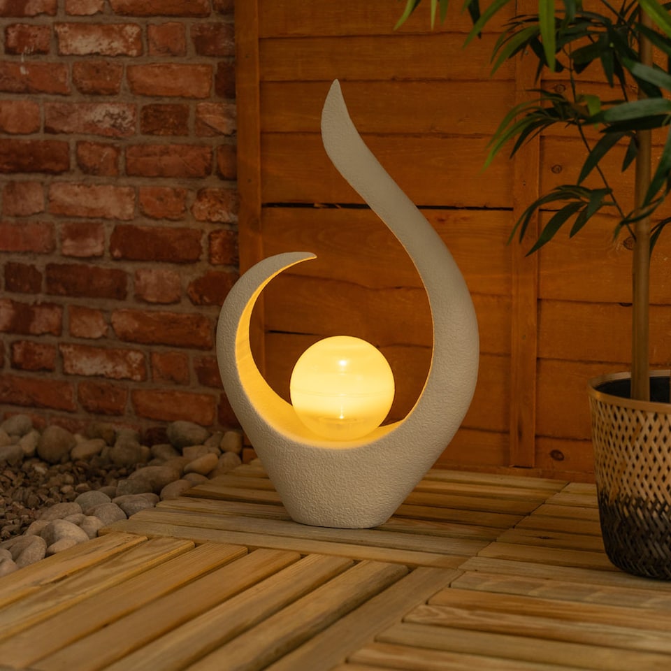 image 1 of ValueLights Solar Powered Large Abstract Garden Ornament Light | Multi