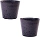 image 1 of Caesar 41cm Planter Marble Charcoal x 2 | Grey