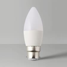 ValueLights 2 Pack B22 White Candle Light Bulbs | White