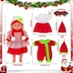 image 5 of Christmas Baby Doll Toy Set dress-up doll Toddler Kids Gift Birthdays play set 3 Set Dolls Clothes and fun accessories