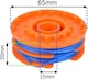 image 4 of SPARES2GO 5m Twin Line & Spool compatible with Qualcast Trimmer Strimmer