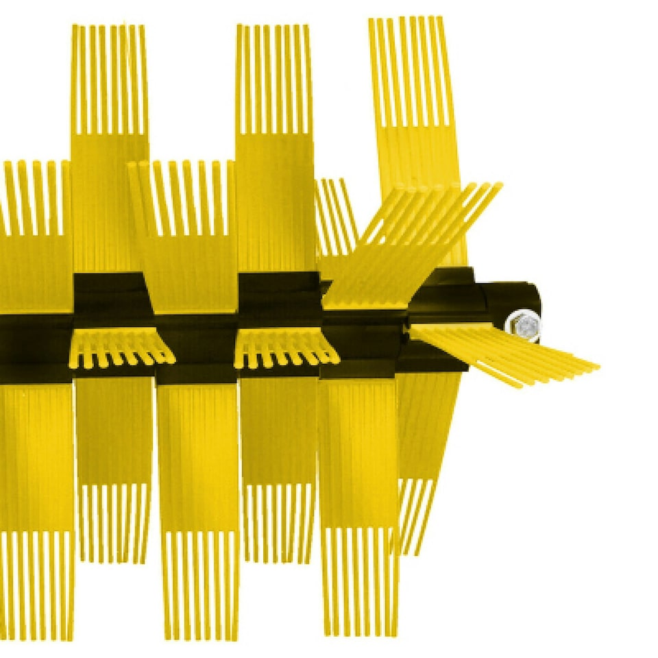 image 1 of SPARES2GO Power Sweeper Brushes for WESTWOOD COUNTAX Lawn Tractor Mower 5086 Bristles x 54