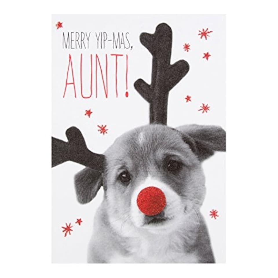 image 1 of Aunt Christmas Card 'Merry Yip-Mas'