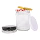 image 4 of Argon Tableware Glass Jam Jars with Lids - 380ml - Pack of 6