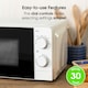 image 9 of Abode AMM2005 White Microwave 700W 20L Manual with 5 Power Levels & Defrost