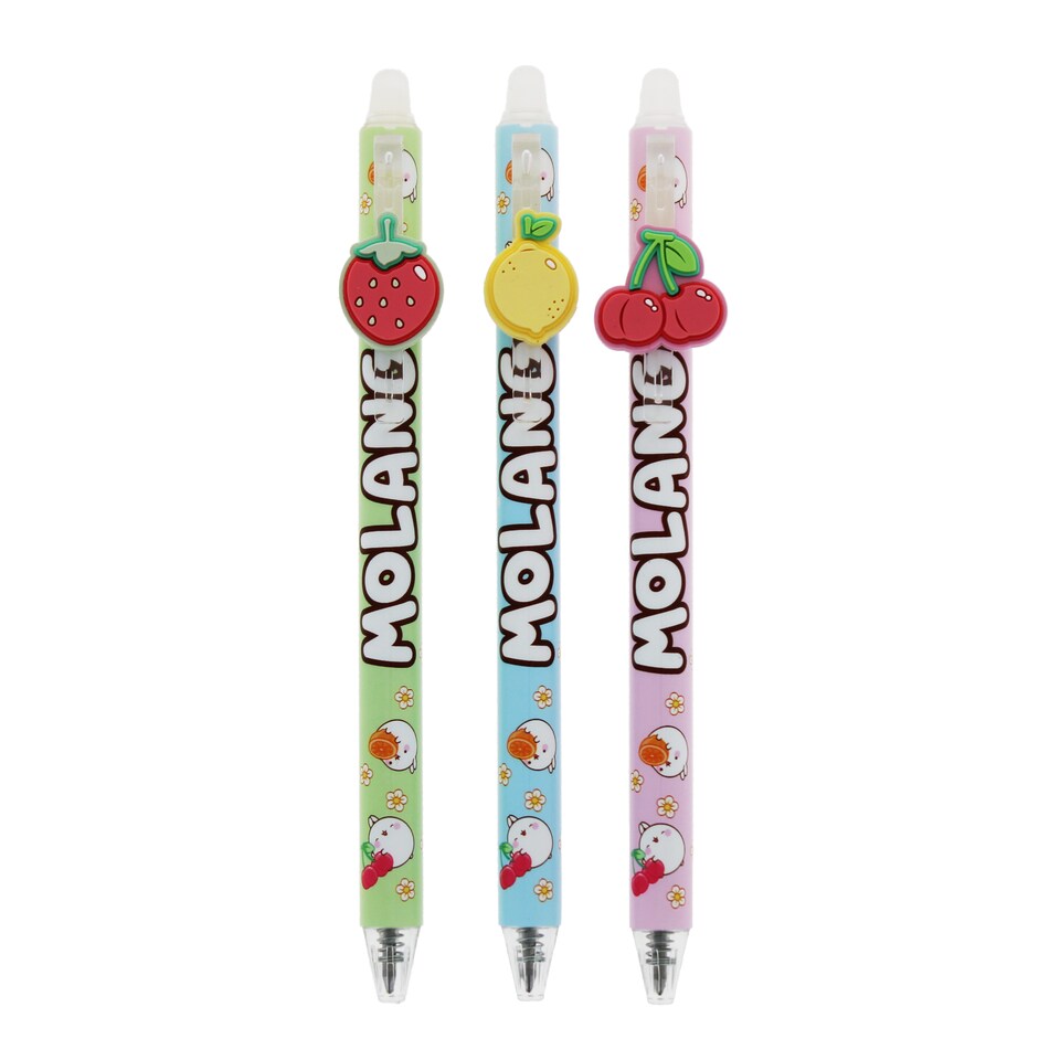 image 1 of Molang Erasable Gel Pens - Set of 3