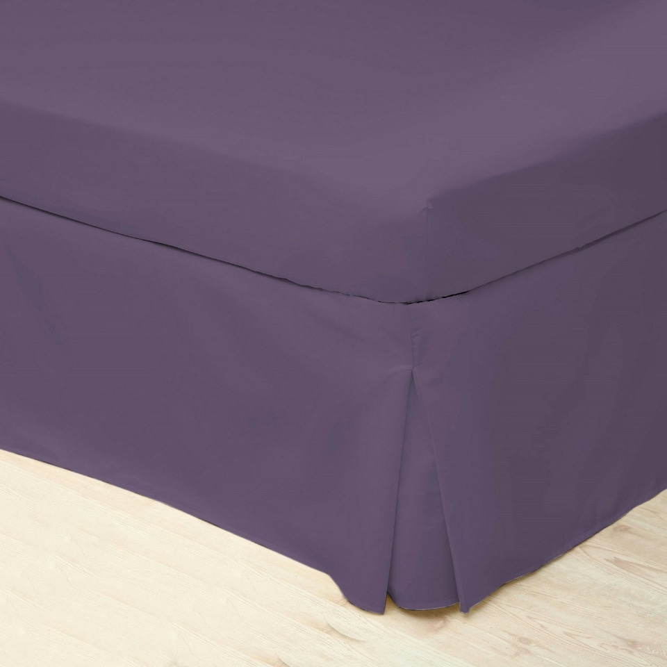 Belledorm Easycare Percale Platform Valance - Mauve - Superking