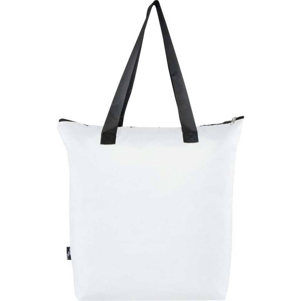 image 1 of EcoFold RPET Foldable 15L Cooler Tote Bag - White - One Size