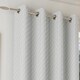image 3 of Enhanced Living Tokyo Grey 66 x 54 inch (168x137cm) Eyelet Thermal Noise Reducing Dim Out Curtains (PAIR)