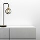 image 6 of First Choice Lighting Set of 2 Matt Black and Smoked Glass Table Lights Black | Grey
